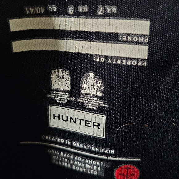 HUNTER BLACK BOOTS ORIGINAL ADJ SHORT WOMENS WFS1013 RMA 66 ER - Picture 6 of 6